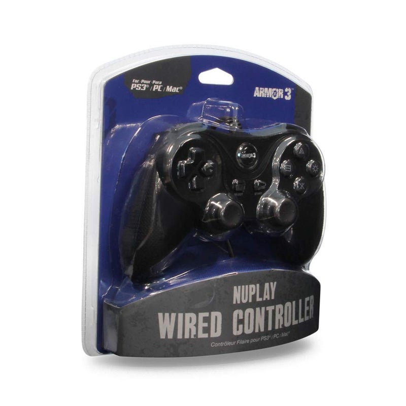 Armor3 "Nuplay" Wired Game Controller for PS3 (Black) - Image 2